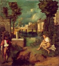 Giorgione The Tempest canvas print