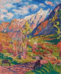Giovanni Giacometti Autumn Landscape 1923