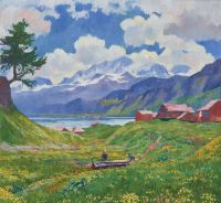 Giovanni Giacometti Spring Landscape 1926