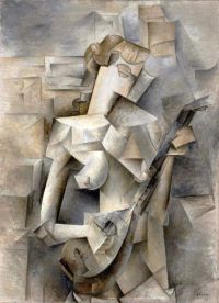 Girl With A Mandolin Pablo Picasso 1910 canvas print