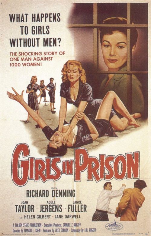 Girls In Prison Movie Poster canvas print