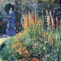 Gladiolen door Monet