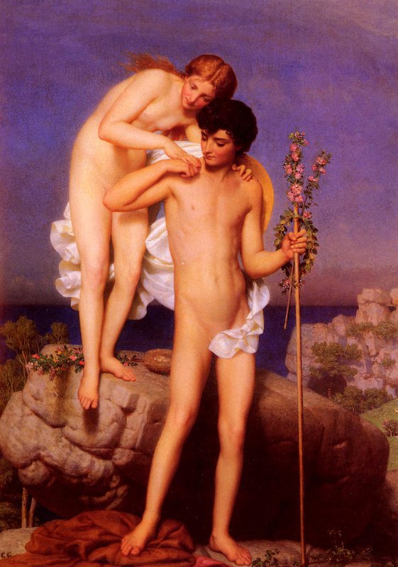 Gleyre Daphnis Et Chloe Revenant De La Montagne canvas print