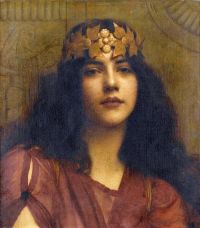 لوحة Godward John William A Persian Princess 1898 مطبوعة على القماش