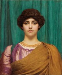 Godward John William A Pompeian Lady 1901 canvas print