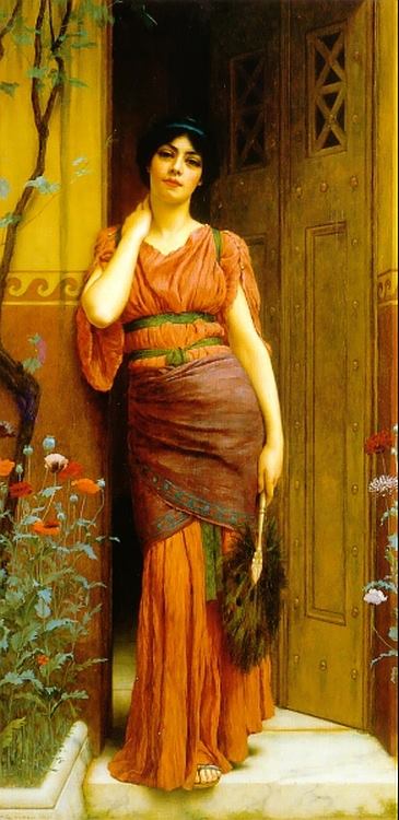 Godward John William At The Garden Door 1901 canvas print