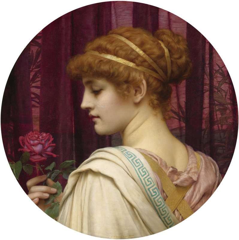 Godward John William Chloris A Summer Rose 1902 canvas print