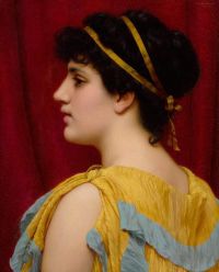 لوحة Godward John William Happy Hours 1911 مطبوعة على القماش