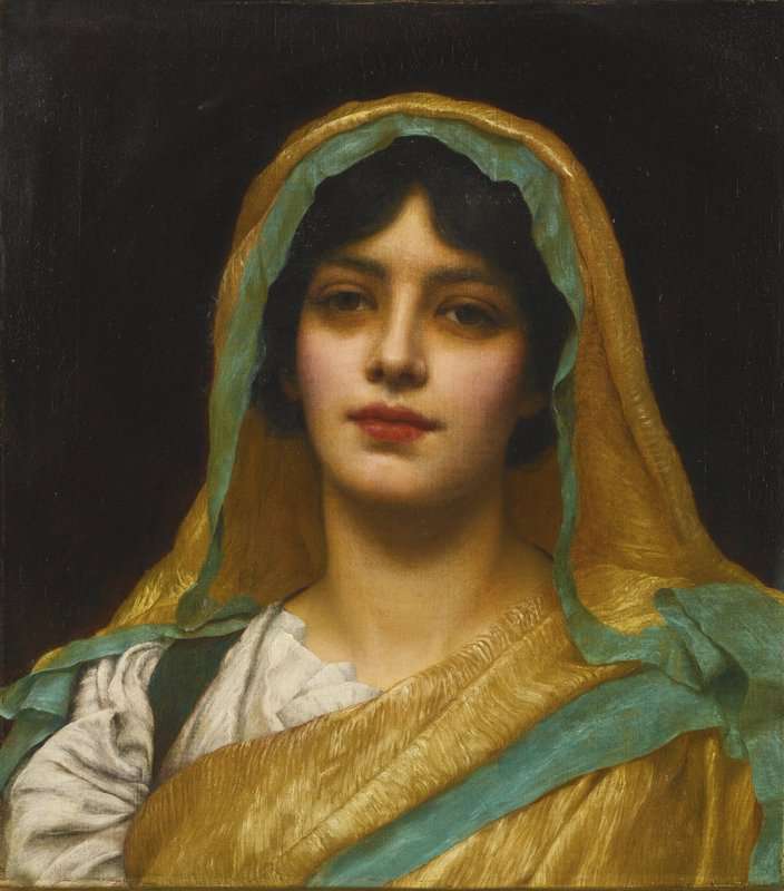 Godward John William Leaning Against A Column 1901 1 canvas print