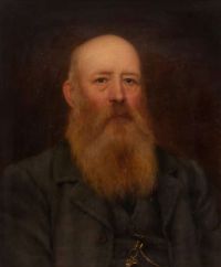 Godward John William Pre Raphaelite 수염 난 신사의 초상화 1898