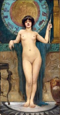 Godward John William دراسة كامباسبي كاليفورنيا. 1896 طباعة قماش
