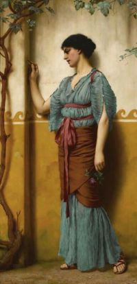 Godward John William The Trysting Place 1907 canvas print