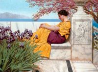 Godward John William Under The Blossom That Hangs On The Bough 1917 canvas print