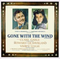 Stampa su tela Via col vento 1939v2 Movie Poster
