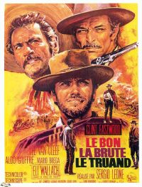 Il buono il brutto e il cattivo 1967 poster del film francese stampa su tela