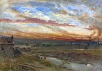 Goodwin Albert A Sunset In The Manufacturing Districts 1883