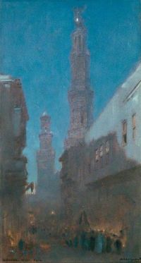 Goodwin Albert Eine 1876 Nacht Kairo XNUMX Leinwanddruck
