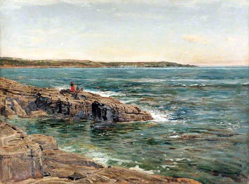 Goodwin Albert Blue Water In Mounts Bay Cornwall 1881 canvas print