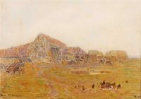 Goodwin Albert Farm At Durham 1869 canvas print