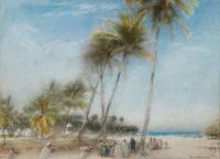 Goodwin Albert The Beach Sri Lanka 1918 Leinwanddruck
