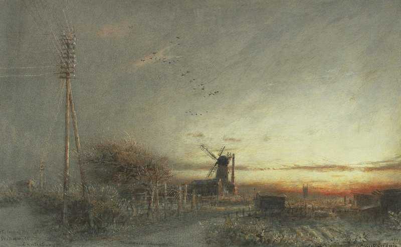 Goodwin Albert The Last Of The Windmills Canterbury 1923 canvas print