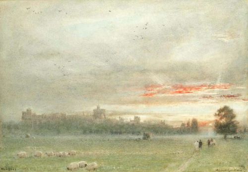 Goodwin Albert Windsor Castle At Sunset 1913 canvas print