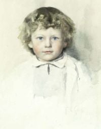 Gotch Thomas Cooper Little Boo 1887 canvas print