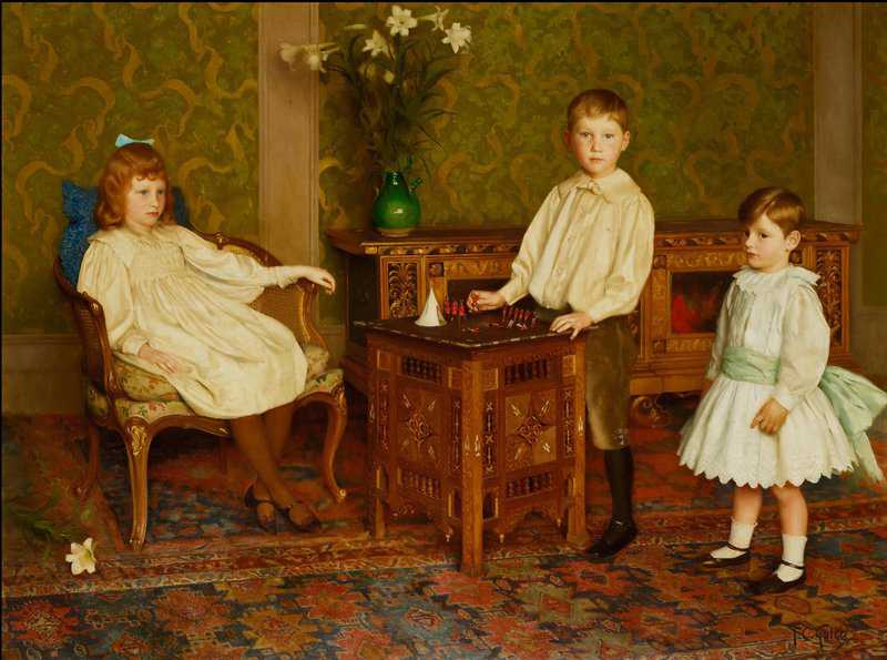 Gotch Thomas Cooper The Children Of L. Breitmeyer Esq canvas print