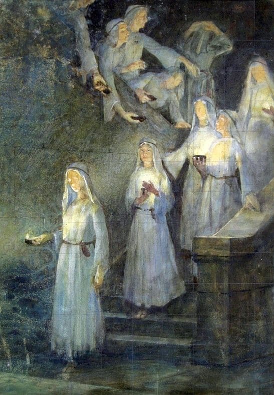 Gotch Thomas Cooper The Wise And The Foolish Virgins canvas print