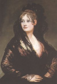 Goya Francisco De Dona Isabel De Porcel의 초상화