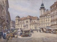 Graner Ernst Die Freyung In Wien 1914 canvas print