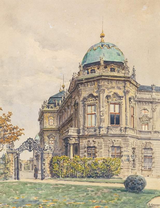 Graner Ernst Entrance To The Upper Belvedere canvas print