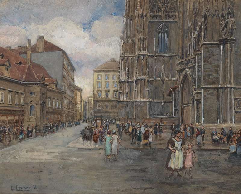 Graner Ernst St. Stephen S Square Northern Facade With A View Into Schulerstra E canvas print