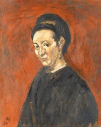 Grant Duncan Porträt einer Frau nach Rembrandt 1956