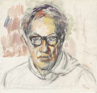 Grant Duncan Self Portrait In Spectacles Ca. 1962 canvas print
