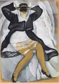 Grigoriev Boris Dmitrievich Masked Woman 1920 canvas print