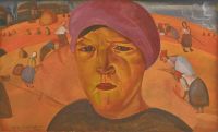Grigoriev Boris Dmitrievich Russian Peasant Woman 1923 canvas print