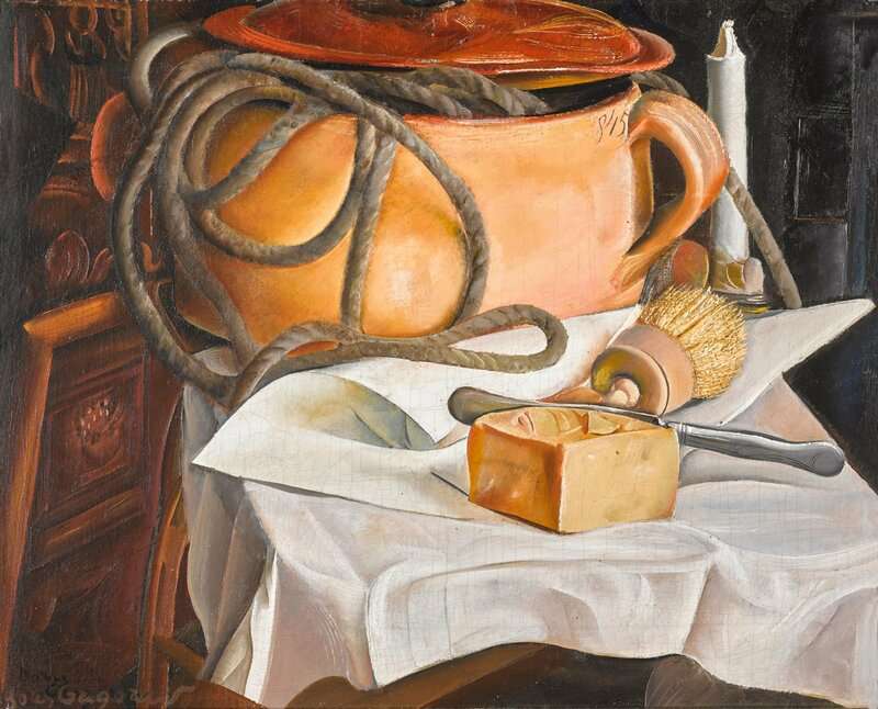 Grigoriev Boris Dmitrievich Still Life With Candle canvas print