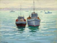 Grimm Paul Coastal And Boat Scene