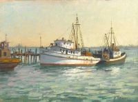 Grimm Paul Harbor Ship canvas print
