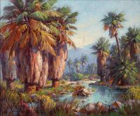 Grimm Paul Palm Canyon canvas print