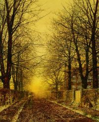 Grimshaw Arthur E A Golden Country Road canvas print