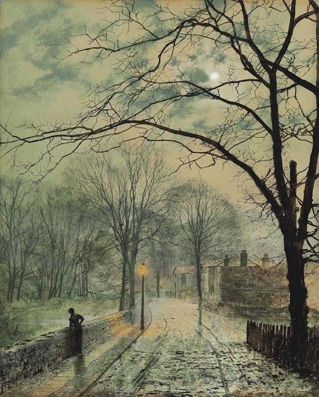 Grimshaw Arthur E A Moonlit Stroll Bonchurch Isle Of Wight 1878 canvas print