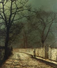 Grimshaw Arthur E A November Night 1874 canvas print