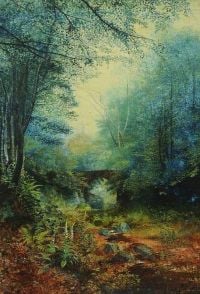 Grimshaw Arthur E A Wooded Valley