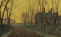 Grimshaw Arthur E An Autumnal Glow 1882 canvas print