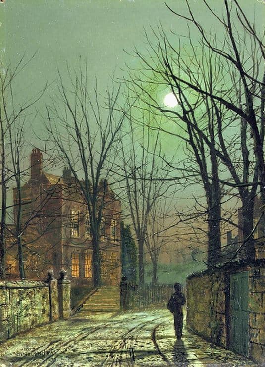 Grimshaw Arthur E Au Clair De Lune 1882 canvas print