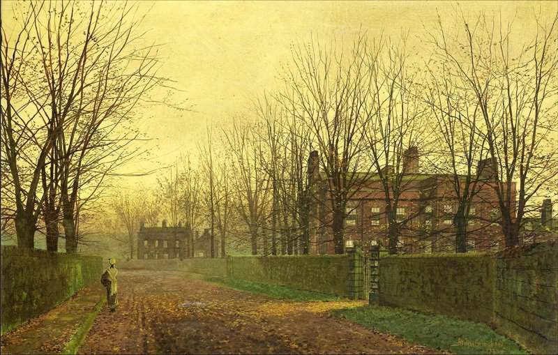 Grimshaw Arthur E Autumn Afterglow 1883 canvas print