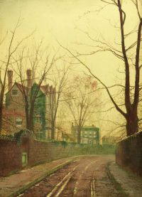 Grimshaw Arthur E Autumn بعد الظهر 1889