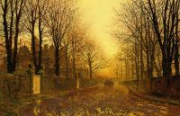 Grimshaw Arthur E Autumn Evening canvas print